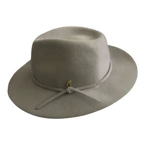 Unisex Replay Gray Felt Fedora Type Hat Size Large